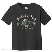 Washington Pnw Moose Pacific Northwest Souvenir Pride Toddler T-Shirt thumb 0