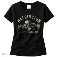 Washington Pnw Moose Pacific Northwest Souvenir Pride Women's T-Shirt thumb 0