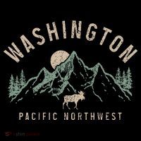 Washington Pnw Moose Pacific Northwest Souvenir Pride Women's T-Shirt thumb 6