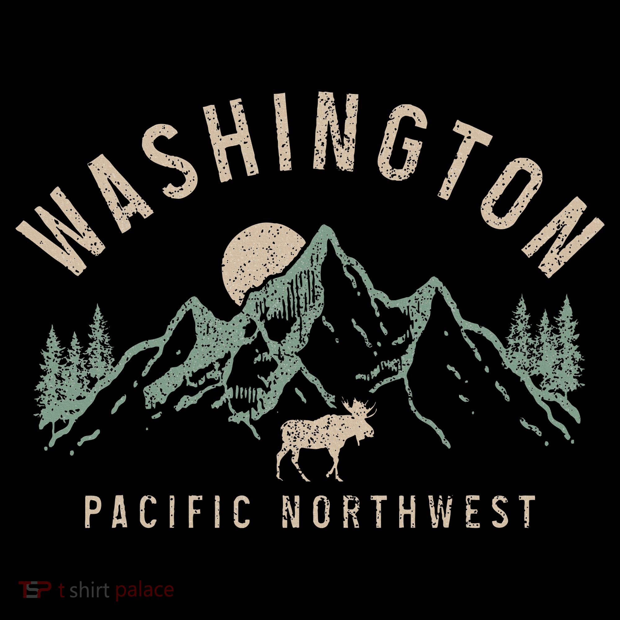 Washington Pnw Moose Pacific Northwest Souvenir Pride Women's T-Shirt