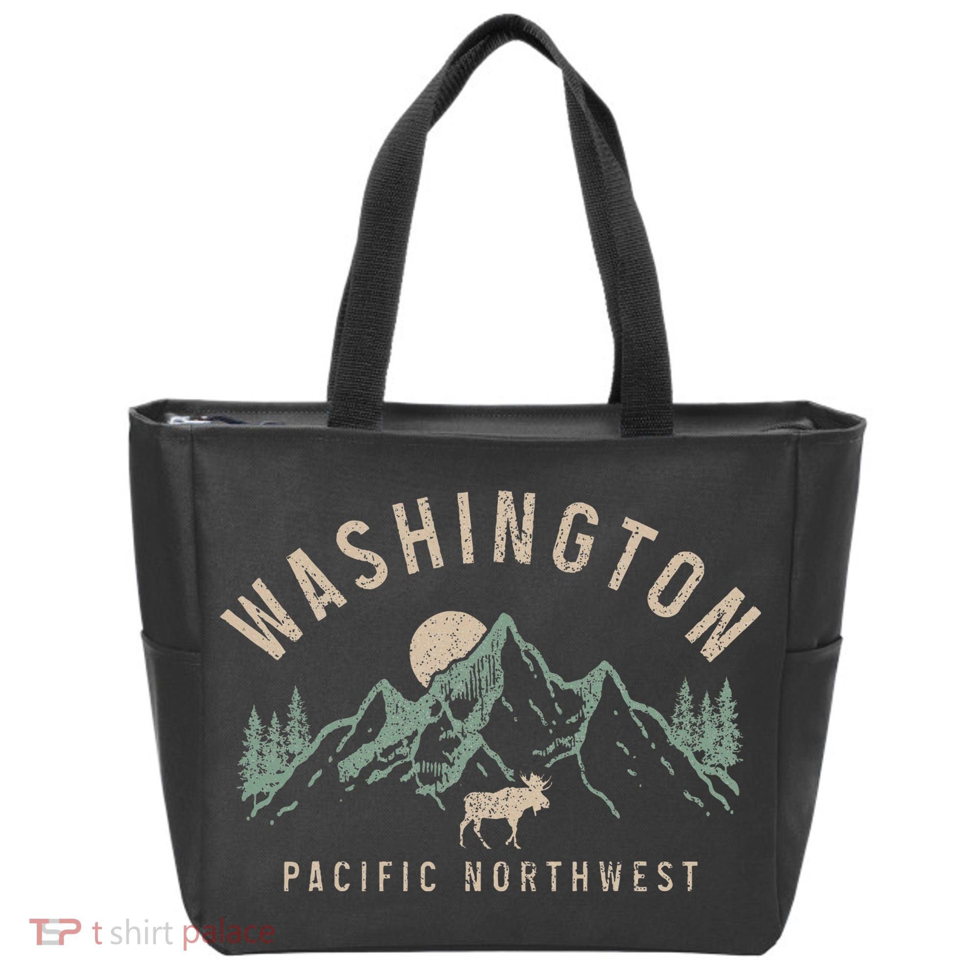 Washington Pnw Moose Pacific Northwest Souvenir Pride Tote Bag