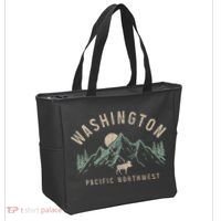 Washington Pnw Moose Pacific Northwest Souvenir Pride Tote Bag thumb 2