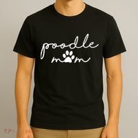 Womens Poodle Mom Dog Mama For Women T-Shirt thumb 3