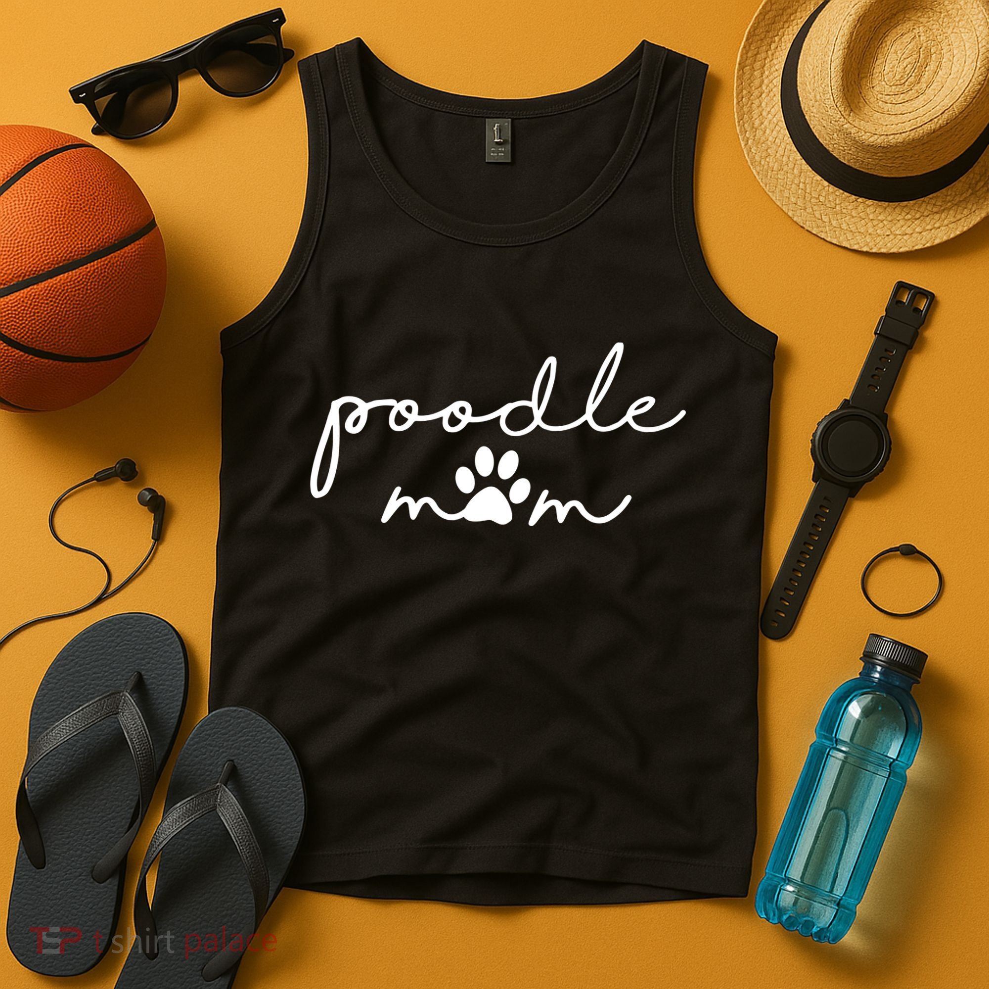 Womens Poodle Mom Dog Mama For Women Tank Top
