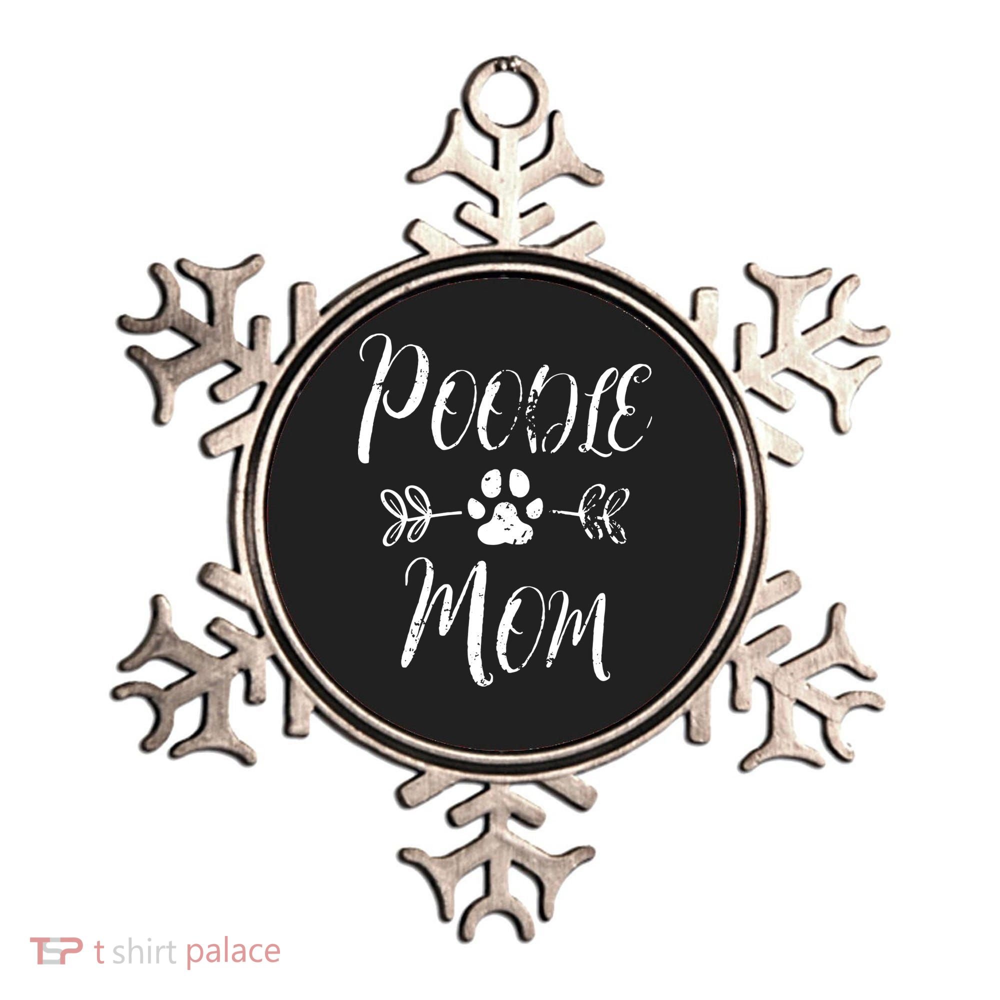 Womens Poodle Mom Poodle Lover Owner Funny Dog Mom Ornament