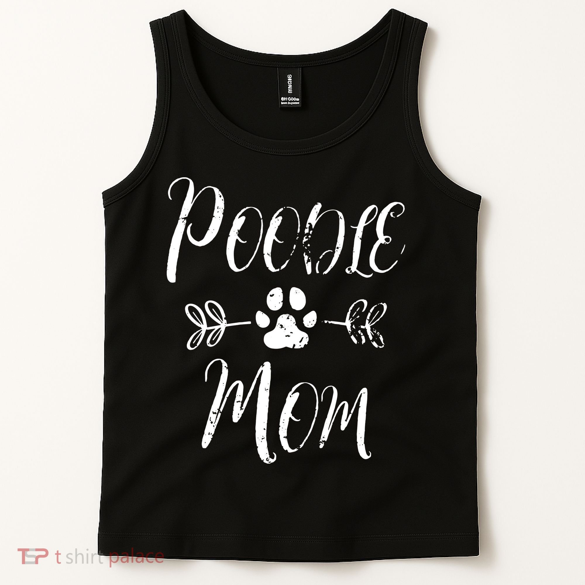 Womens Poodle Mom Poodle Lover Owner Funny Dog Mom Tank Top