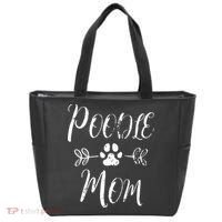 Womens Poodle Mom Poodle Lover Owner Funny Dog Mom Tote Bag thumb 0
