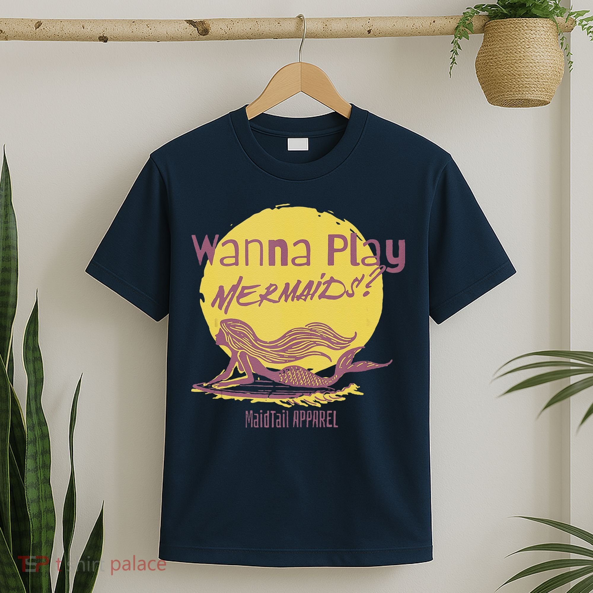 Wanna Play Mermaids Funny Cute Mermaid Swim Team Love T-Shirt