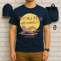 Wanna Play Mermaids Funny Cute Mermaid Swim Team Love T-Shirt thumb 6