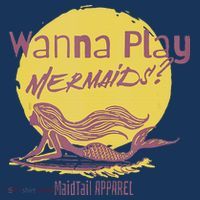 Wanna Play Mermaids Funny Cute Mermaid Swim Team Love Mousepad thumb 1