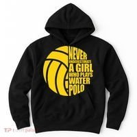 Water Polo Never Underestimate A Girl Who Plays Water Polo Hoodie thumb 0
