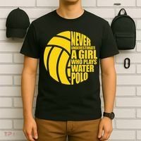 Water Polo Never Underestimate A Girl Who Plays Water Polo T-Shirt thumb 6