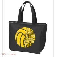 Water Polo Never Underestimate A Girl Who Plays Water Polo Tote Bag thumb 3