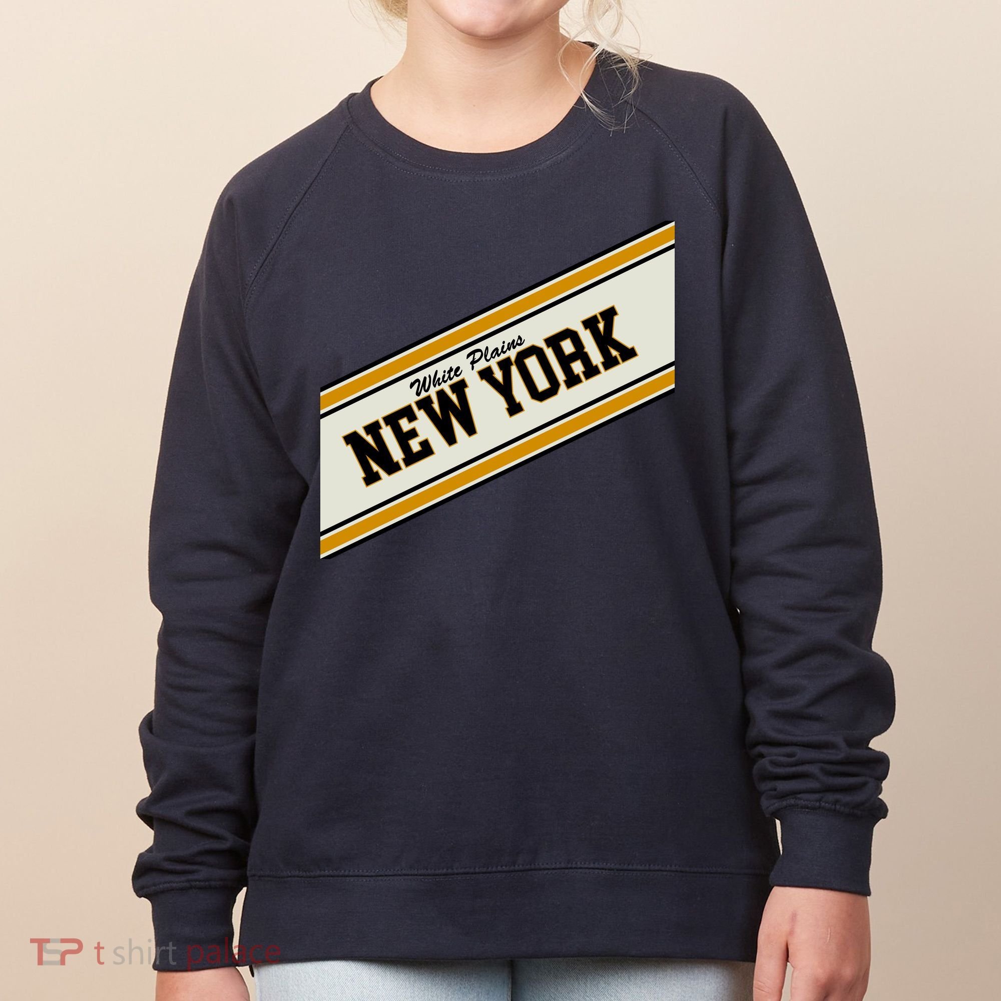 White Plains New York Varsity Logo Women's Sweatshirt