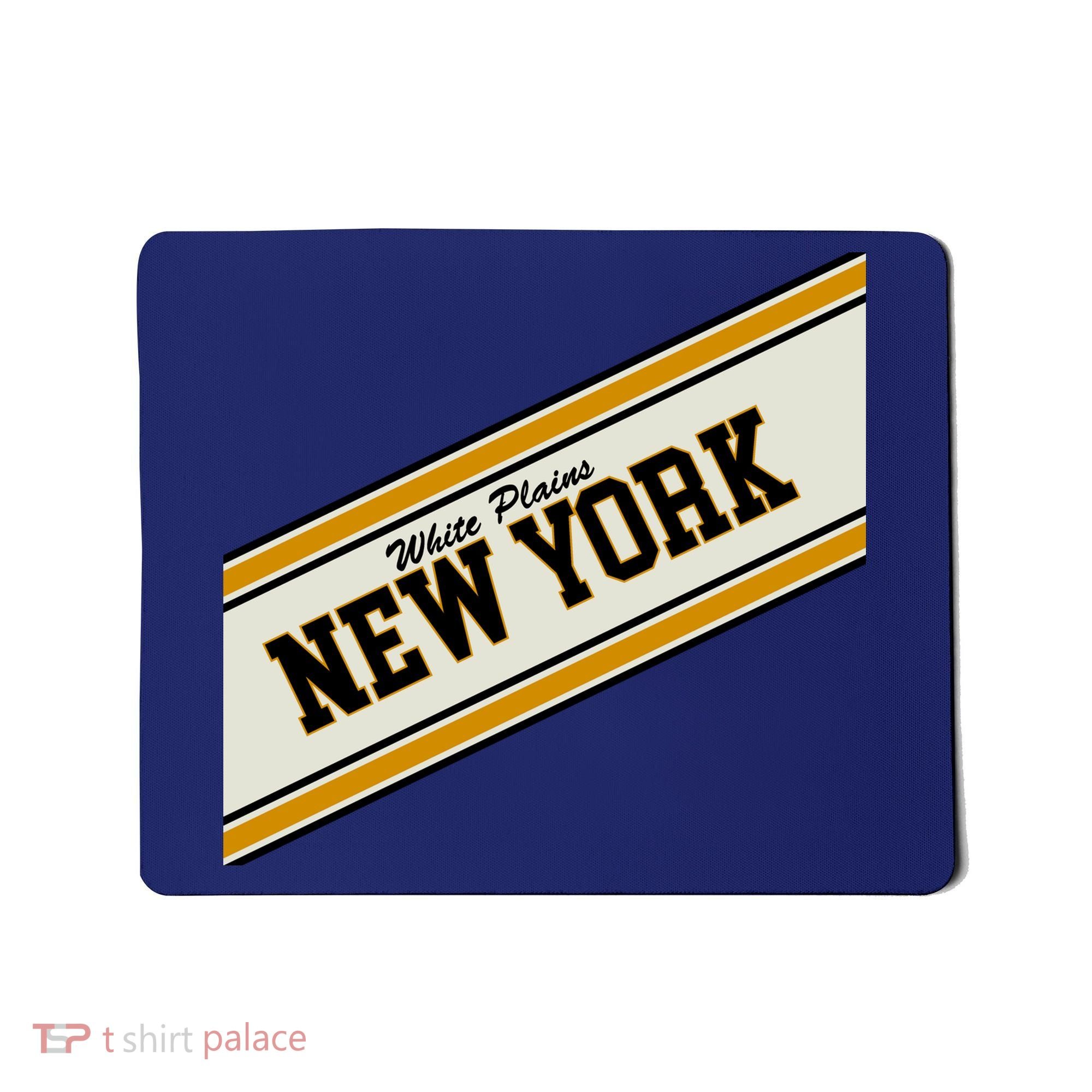 White Plains New York Varsity Logo Mousepad