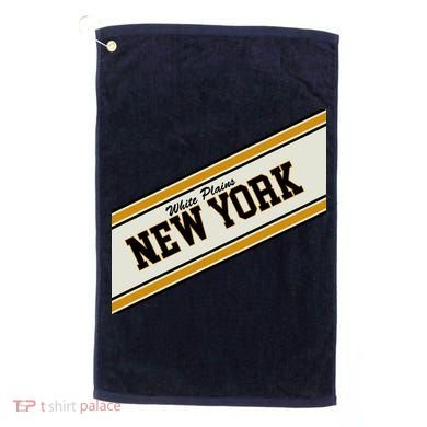 White Plains New York Varsity Logo Golf Towel