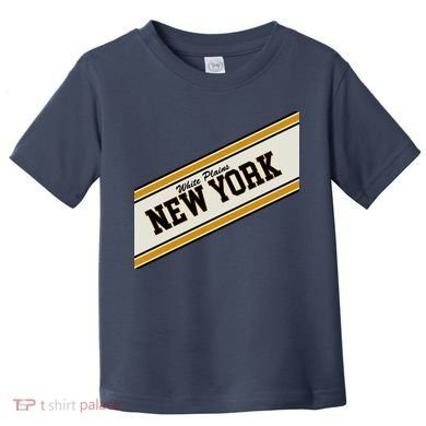 White Plains New York Varsity Logo Toddler T-Shirt