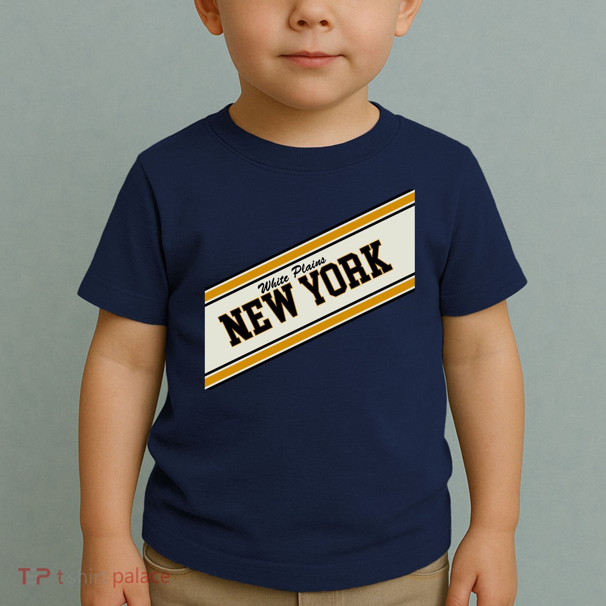 White Plains New York Varsity Logo Toddler T-Shirt