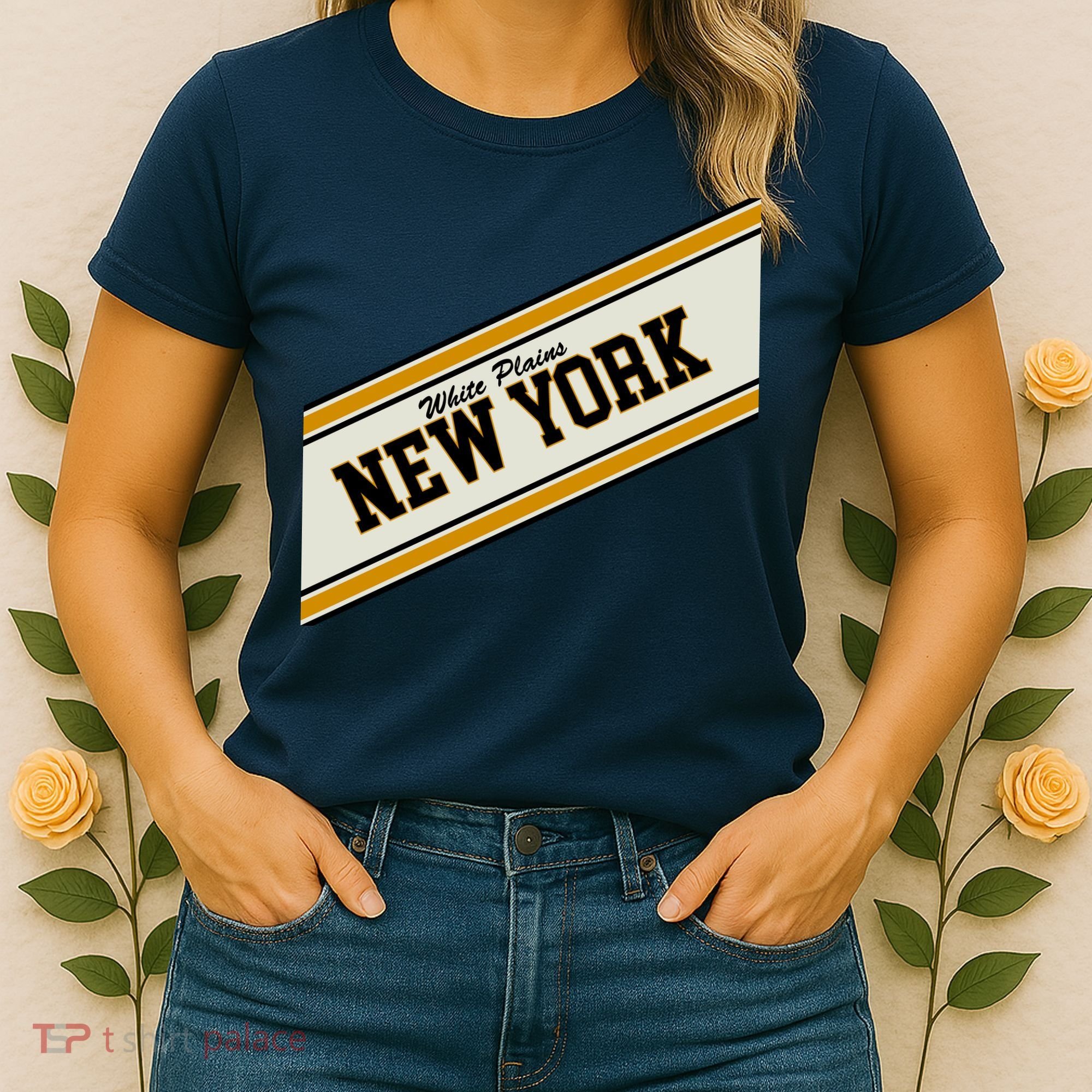 White Plains New York Varsity Logo Women's T-Shirt
