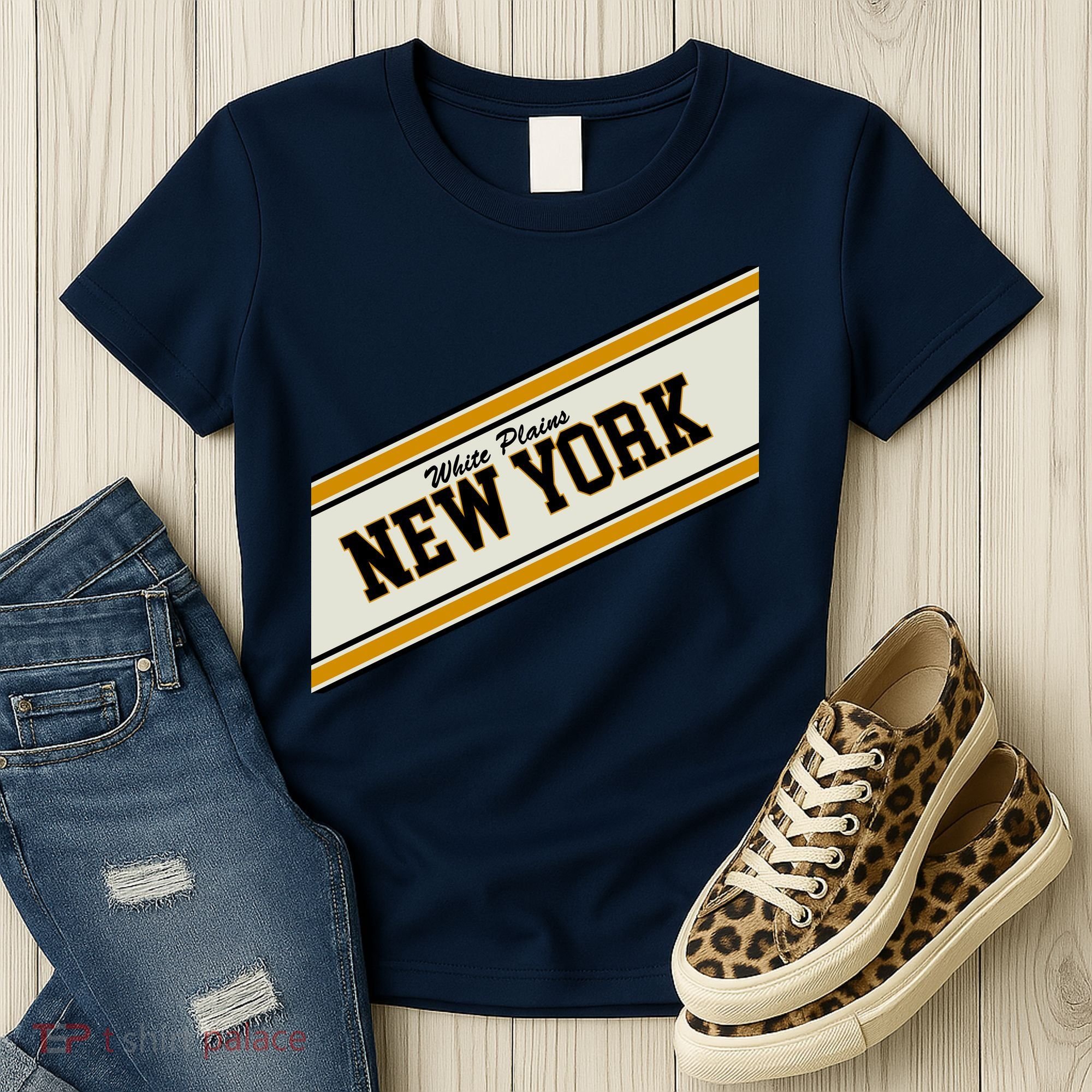 White Plains New York Varsity Logo Women's T-Shirt