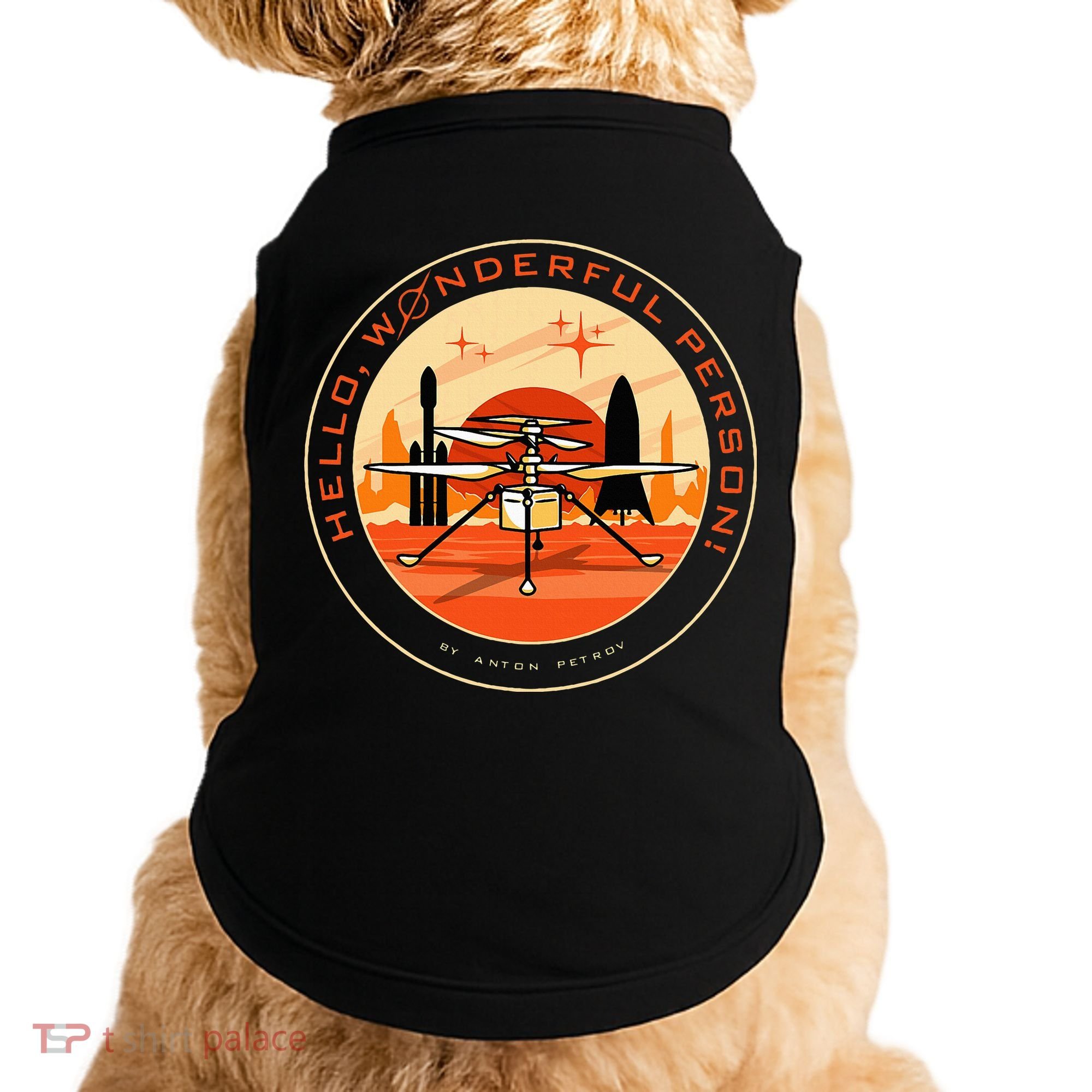 Wonderful Person On Mars Doggie Tank