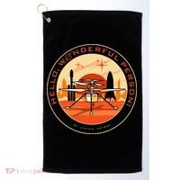 Wonderful Person On Mars Golf Towel thumb 0