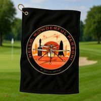 Wonderful Person On Mars Golf Towel thumb 1