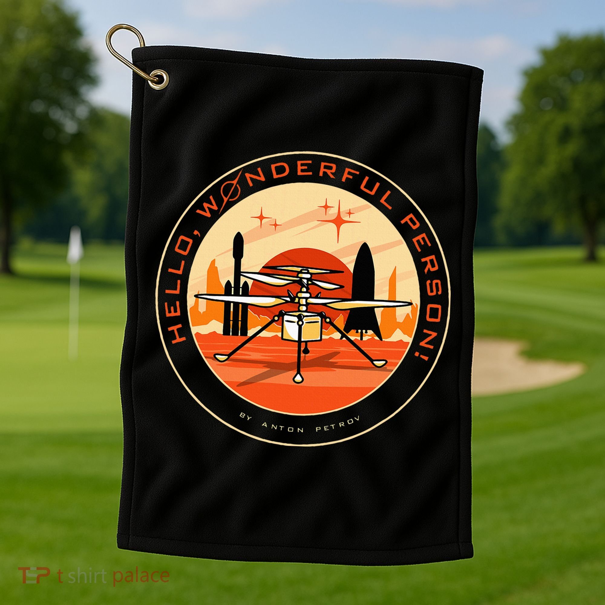 Wonderful Person On Mars Golf Towel