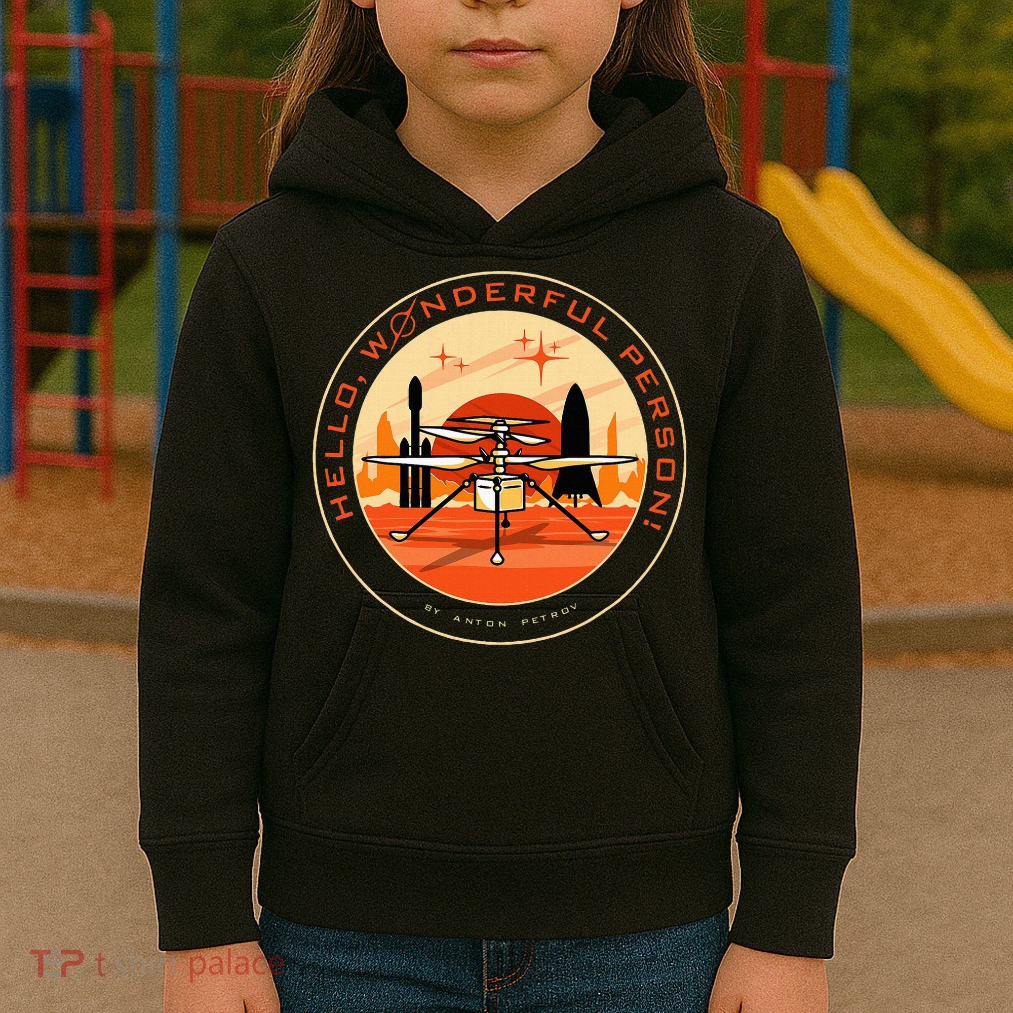 Wonderful Person On Mars Kids Hoodie