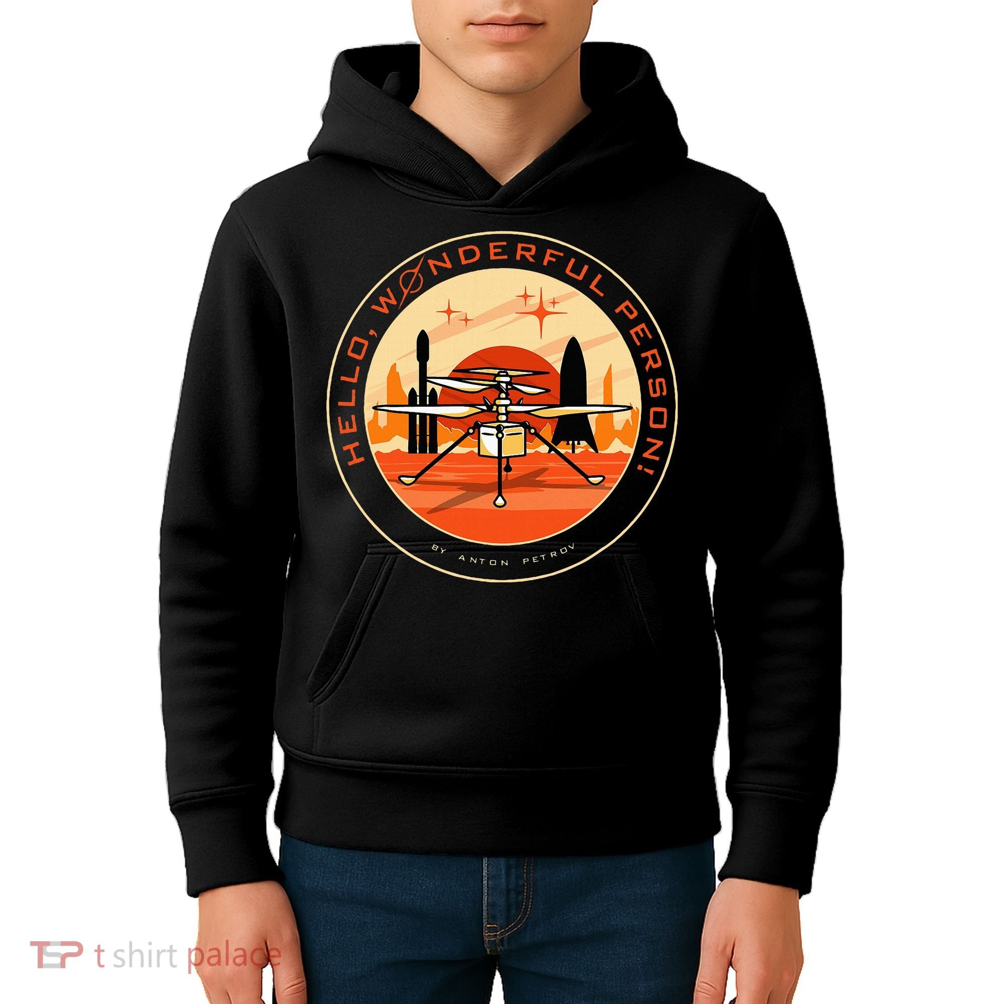 Wonderful Person On Mars Kids Hoodie