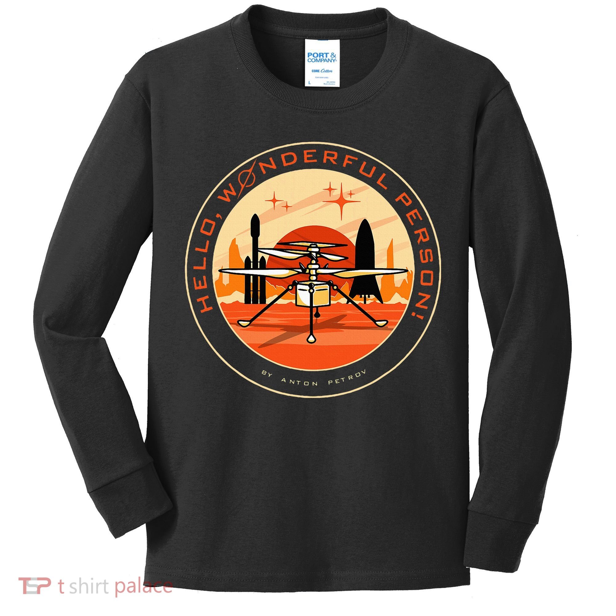 Wonderful Person On Mars Kids Long Sleeve Shirt