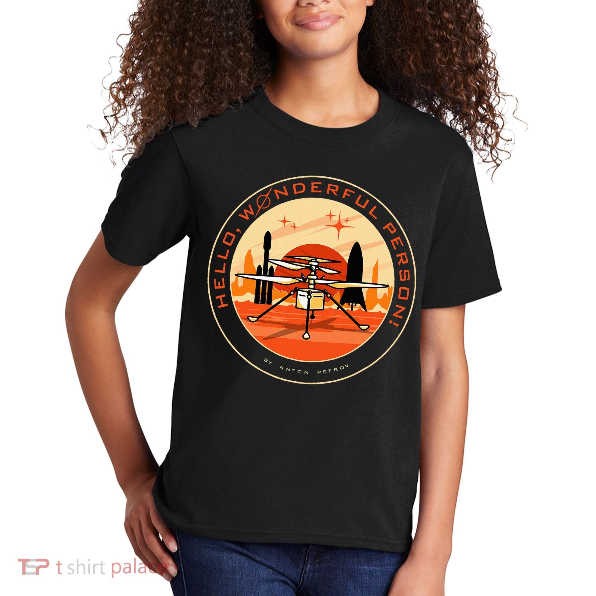 Wonderful Person On Mars Kids T-Shirt