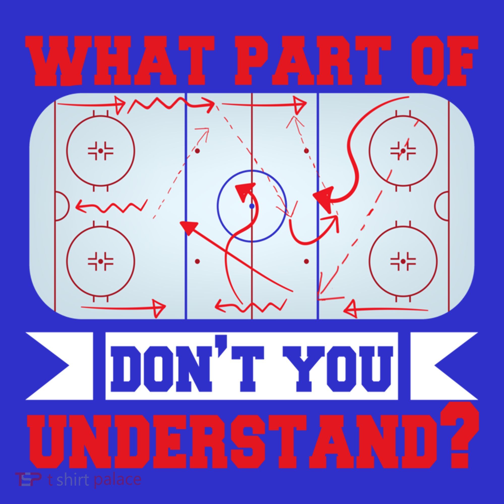 What Part Of This DonT You Understand? Funny Ice Hockey Gift T-Shirt