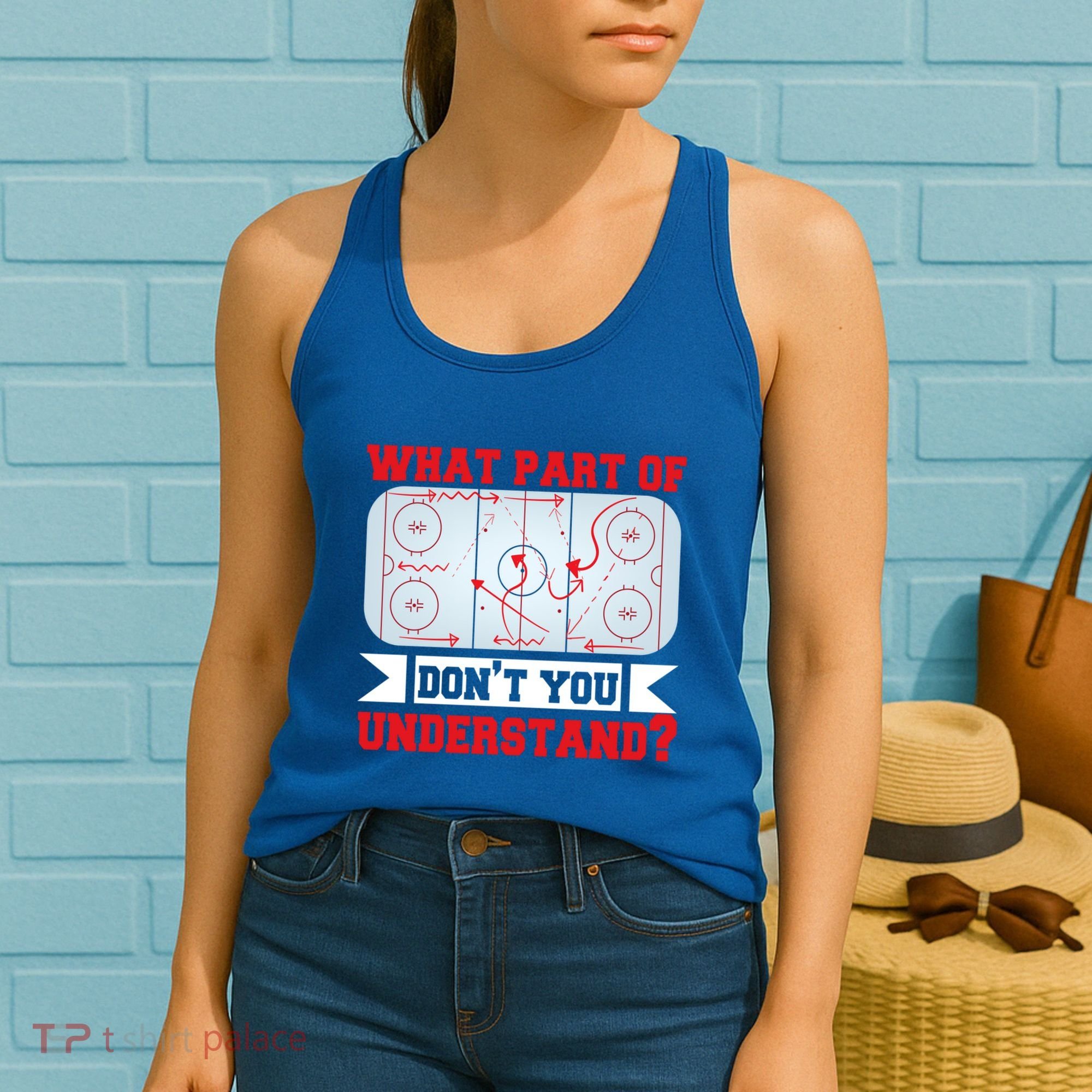 What Part Of This DonT You Understand? Funny Ice Hockey Gift Women's Tank Top
