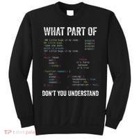 What Part Of Dont You Understand Computer Science Lovers Sweatshirt thumb 0