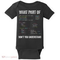 What Part Of Dont You Understand Computer Science Lovers Baby Bodysuit thumb 0
