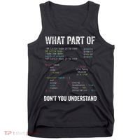 What Part Of Dont You Understand Computer Science Lovers Tank Top thumb 0