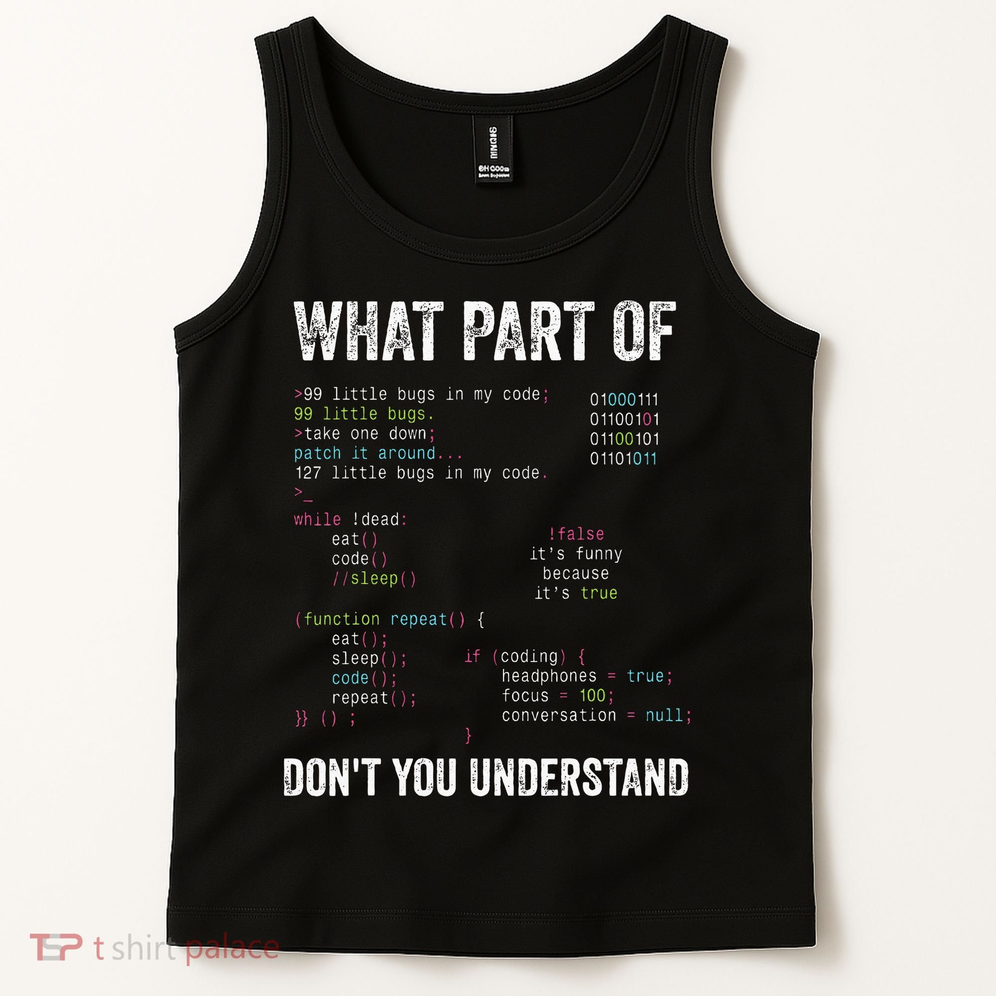 What Part Of Dont You Understand Computer Science Lovers Tank Top