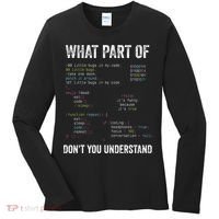What Part Of Dont You Understand Computer Science Lovers Women's Long Sleeve Shirt thumb 0