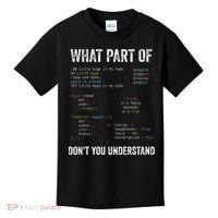 What Part Of Dont You Understand Computer Science Lovers Kids T-Shirt thumb 0
