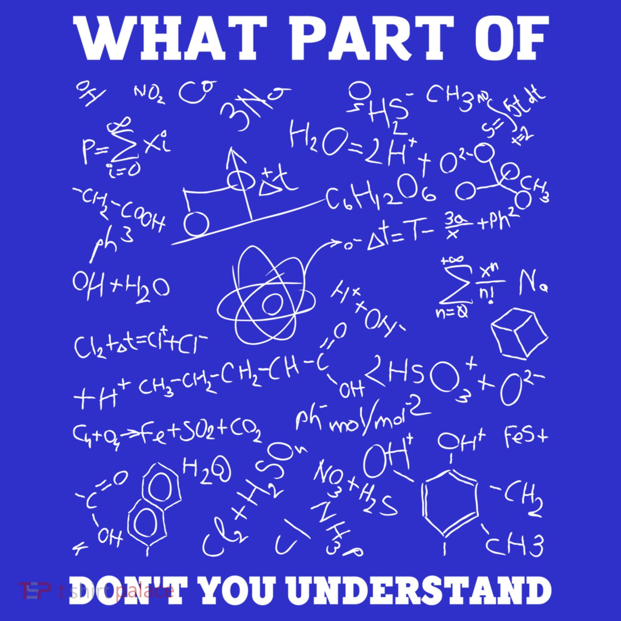 What Part Of Don't You Understand Chemistry Nerd Teacher Gift Women's Tank Top