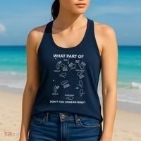 What Part Of Sailing Don't You Understand Captain Sailboat Women's Tank Top thumb 2