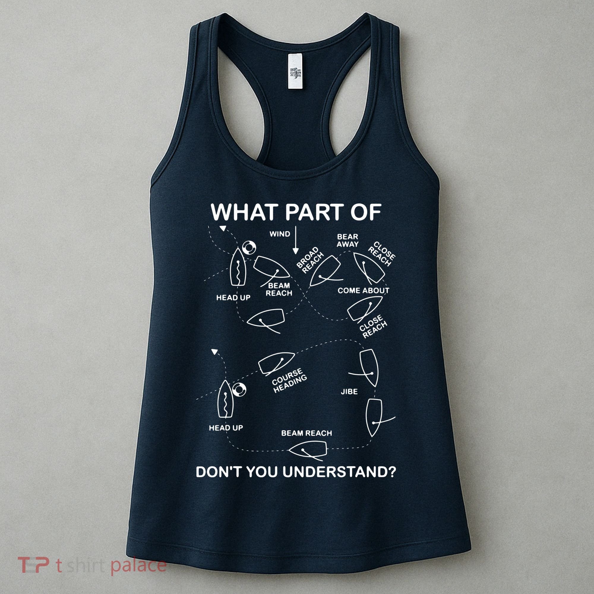 What Part Of Sailing Don't You Understand Captain Sailboat Women's Tank Top