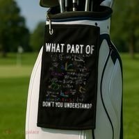 What part of don't you understand for math teacher Golf Towel thumb 2