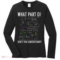 What part of don't you understand for math teacher Women's Long Sleeve Shirt thumb 0