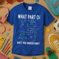 What Part Of Don't You Understand For Math Teacher Gift Kids T-Shirt thumb 3