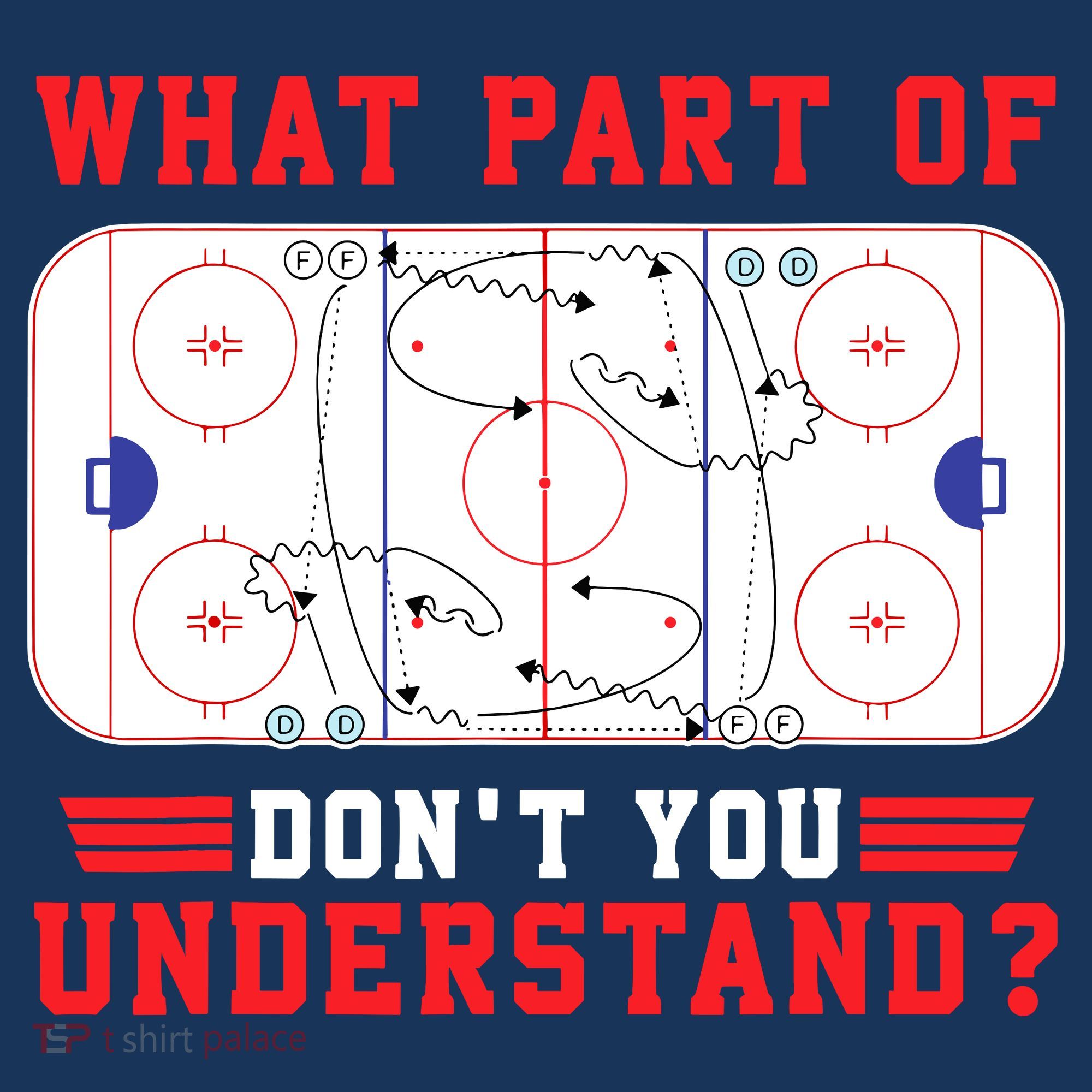 What Part Of Hockey DonT You Understand Hockey Player Funny Women's Tank Top