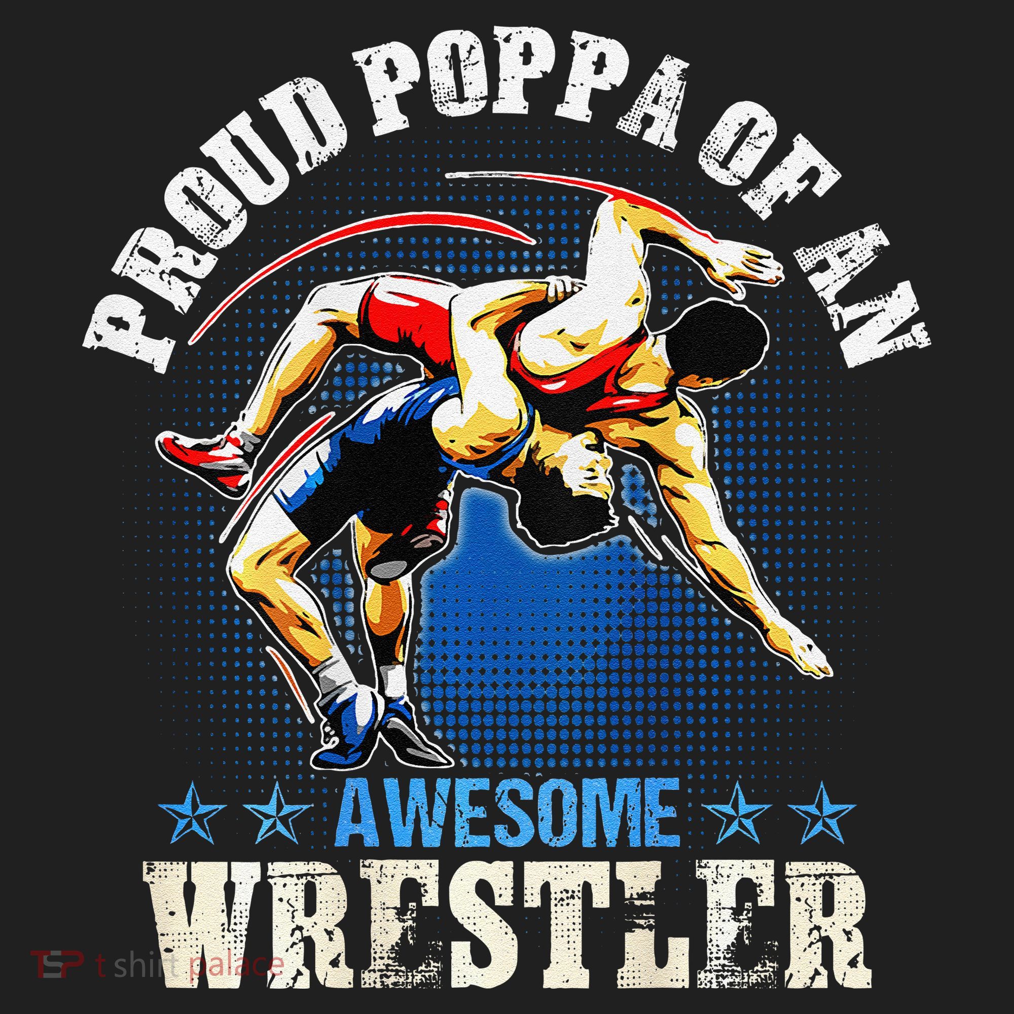 Wrestling Proud Poppa Of An Awesome Wrestler Backside Beanie