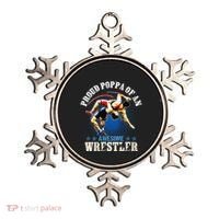 Wrestling Proud Poppa Of An Awesome Wrestler Backside Ornament thumb 0