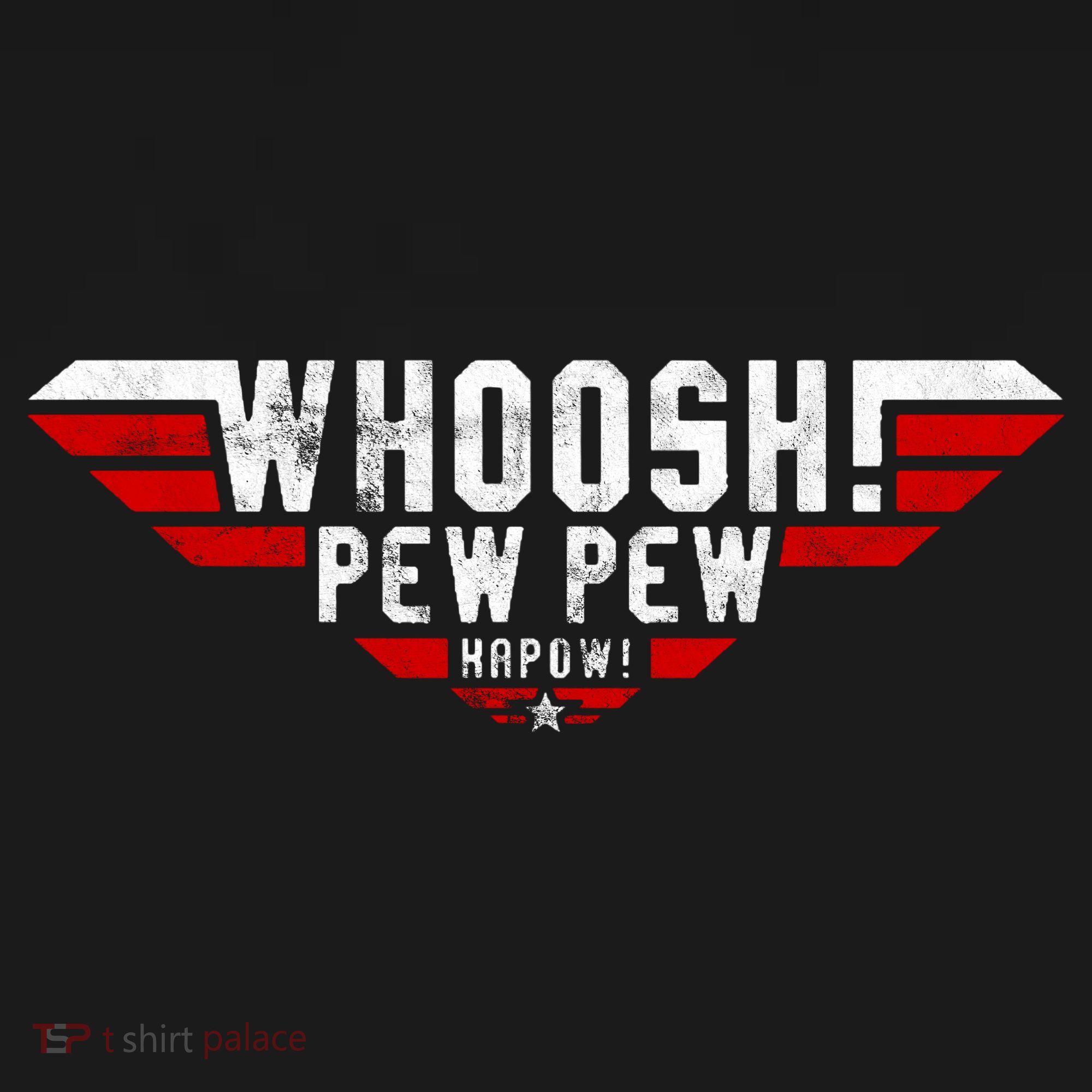 Whoosh! Pew Pew Funny Logo Doggie Tank